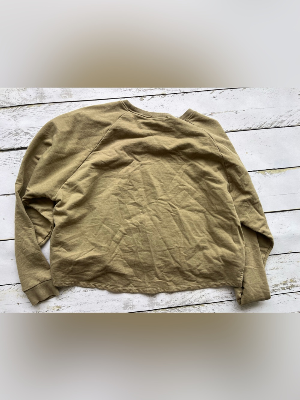 Zenana I’m The Mother Sweatshirt Size Small Olive Side Slit Cotton Pullover - Picture 7 of 7